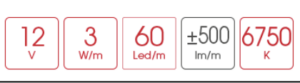 FULLWAT - DOMOX-2835-BF-001WP. Tira De LED Estándar.